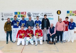 Finalistas del Trofeu de Nadal de Benidorm disputado este domingo.