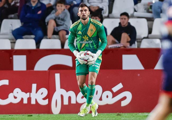 Cristian Rivero, con el Albacete.