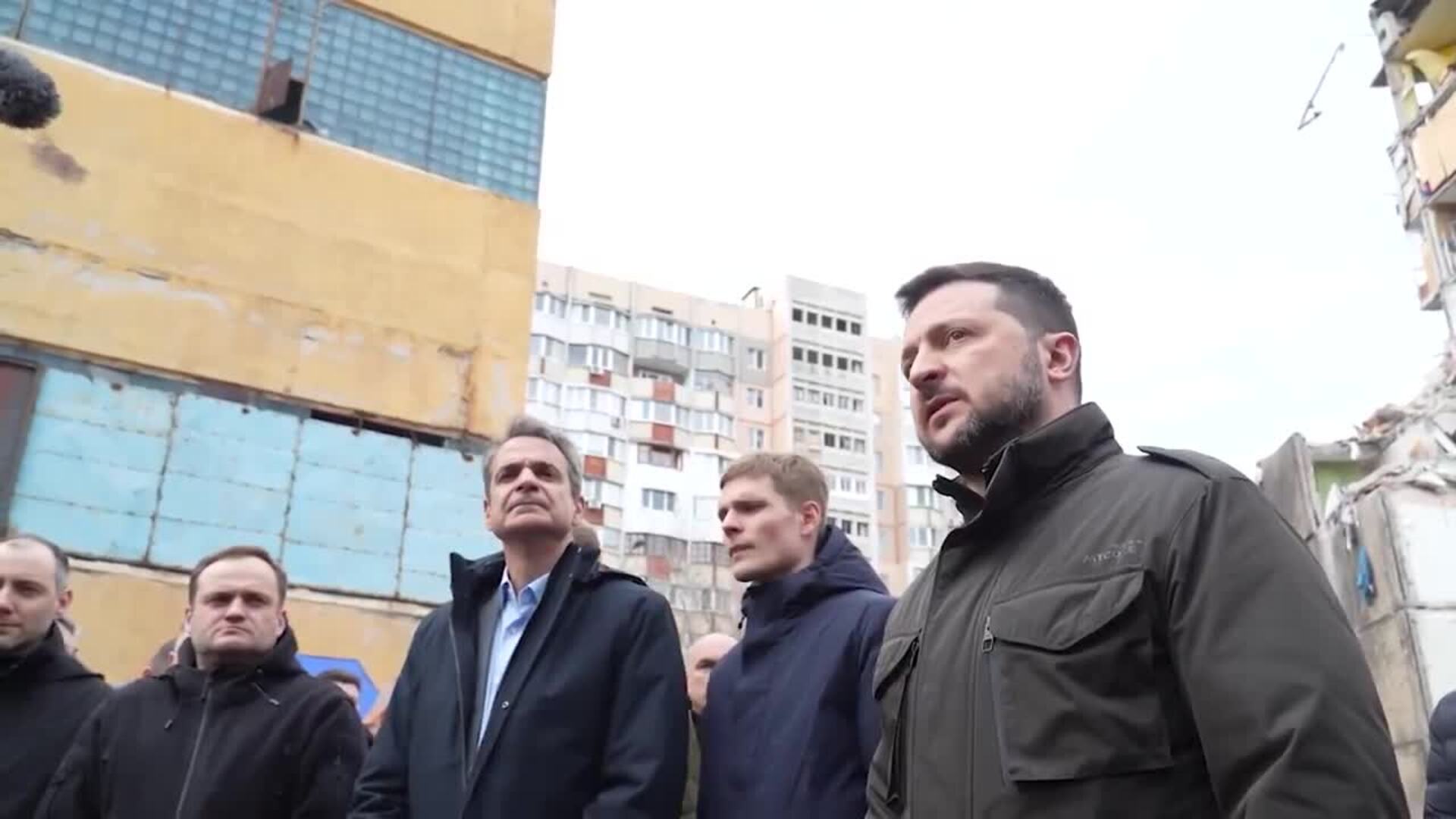 Varias víctimas por un ataque ruso sobre Odesa en plena visita de Zelenski y Mitsotakis