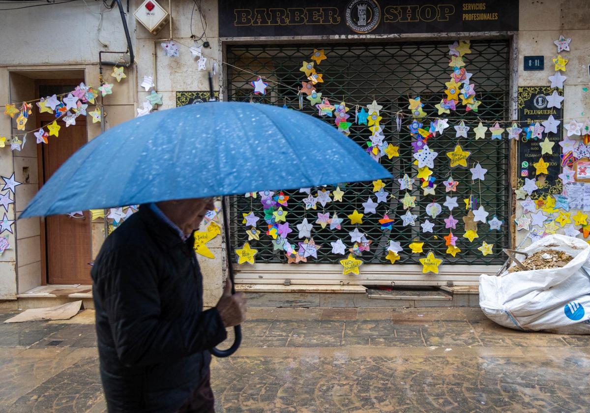 Lluvia en Paiporta.