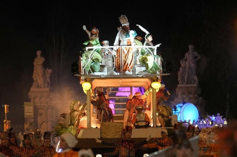 Cabalgata de Reyes en Barcelona.