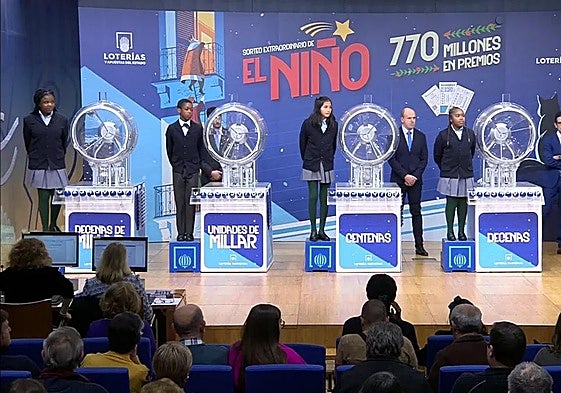 Imagen del la Lotería del Niño de 2024, foto de archivo.