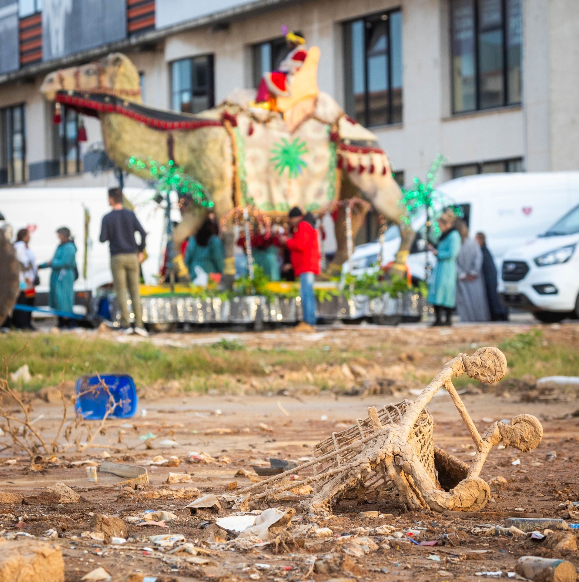 La Cabalgata solidaria en los pueblos de la dana