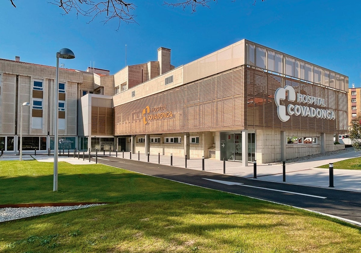 El hospital de Covadonga, en imagen de archivo.