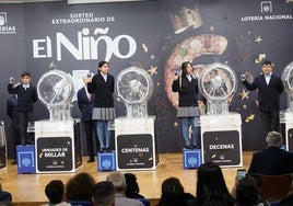 Números premiados en la Lotería del Niño.