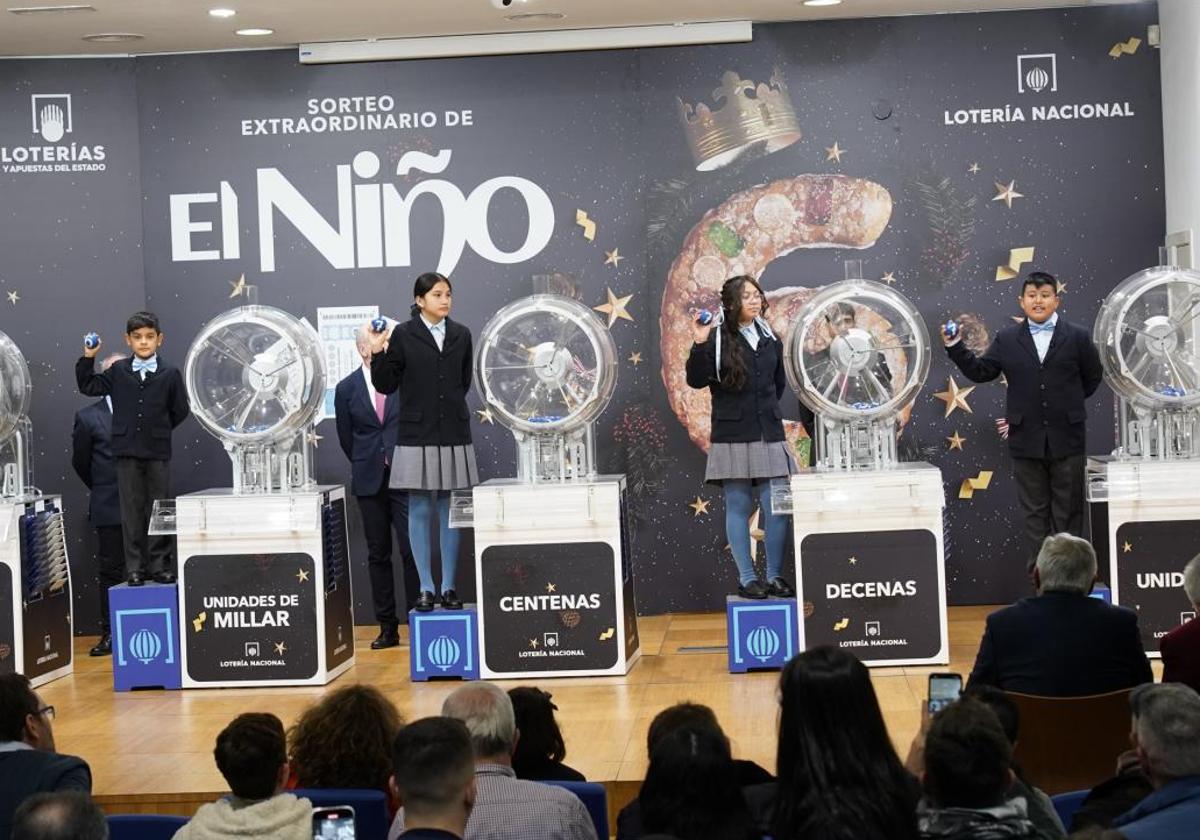 Números premiados en la Lotería del Niño.