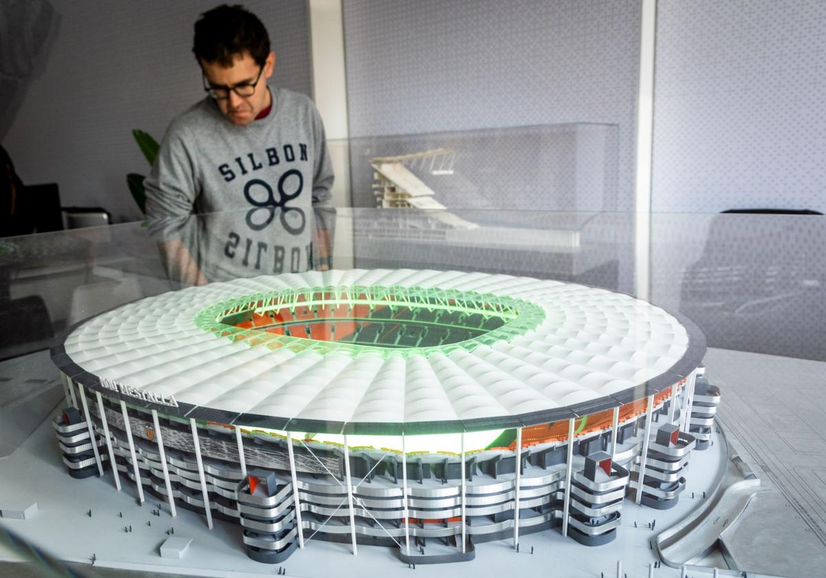 La maqueta del Nou Mestalla.