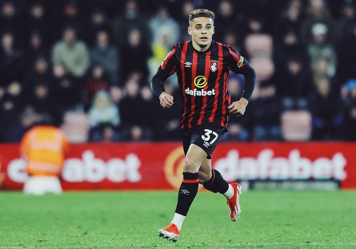 Max Aarons, con el Bournemouth esta temporada.