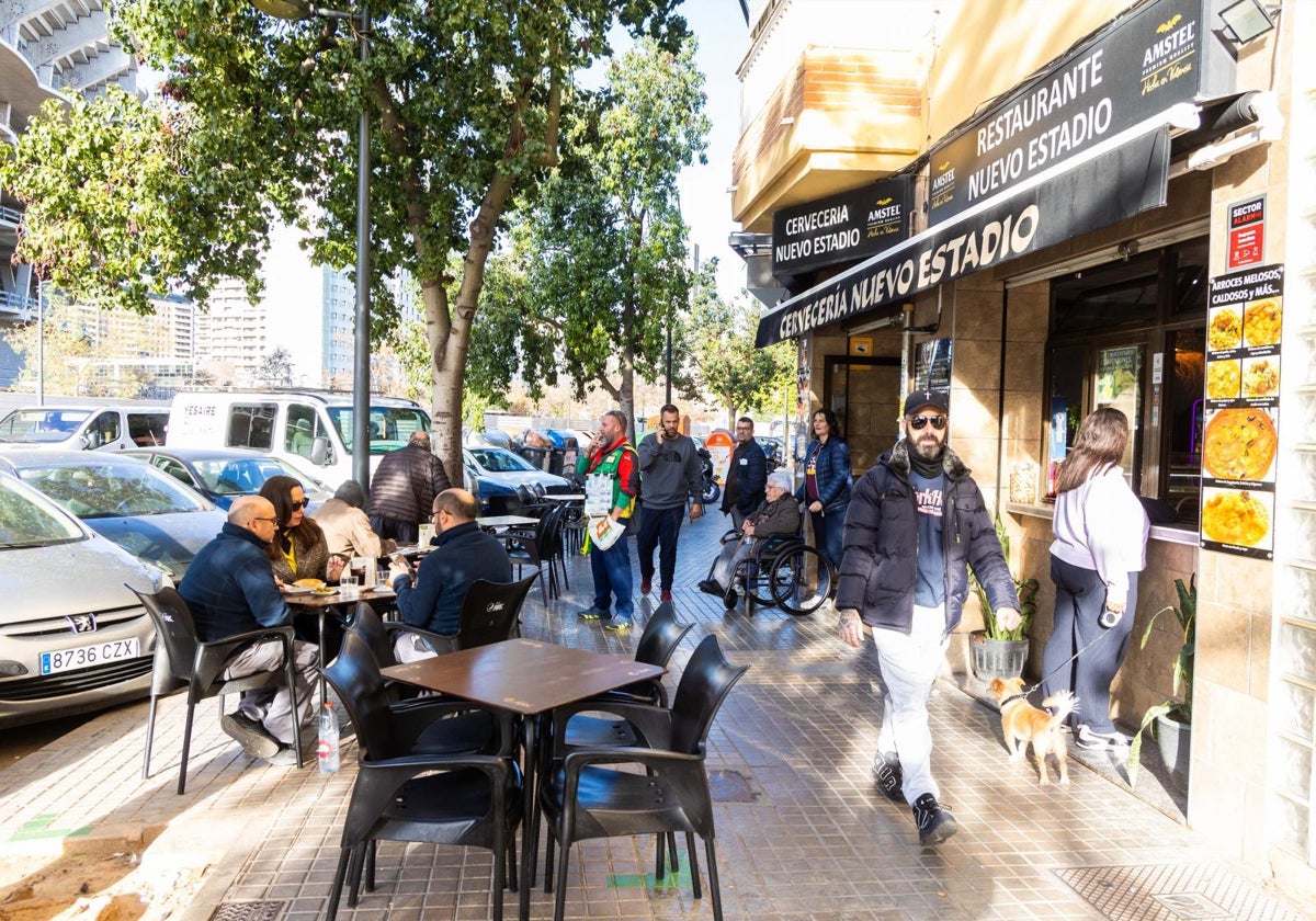 Los bares registraron algo más de actividad a la hora de los almuerzos.