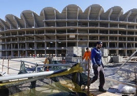 Se reanudan las obras en el nuevo Mestalla.