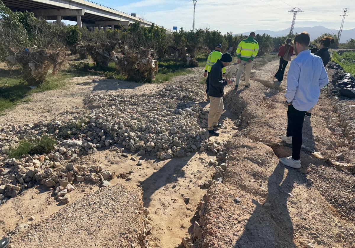 Áreas rurales destrozadas en Sueca.