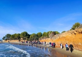 Playa de la sierra d'Irta, en la costa castellonense.