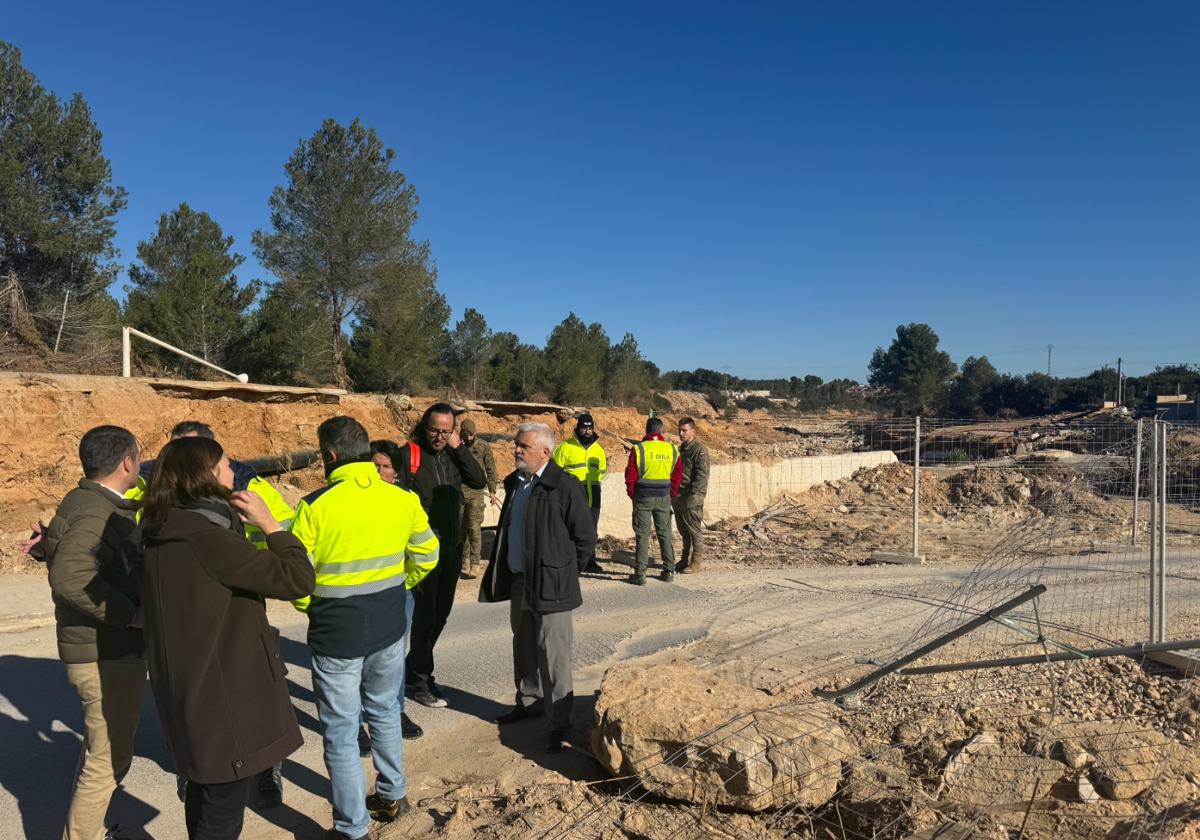 Visita de la zona junto al barranco Gallego en Chiva.