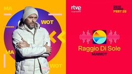 Mawot interpreta 'Raggio di sole' en el Benidorm Fest 2025.