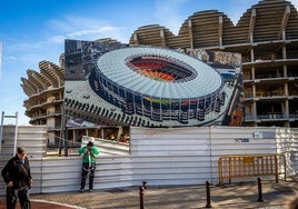 El Nou Mestalla, que acogería el Mundial de 2030 si Valencia fuera sede.