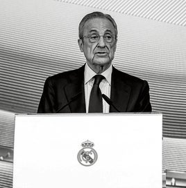 Florentino Pérez, durante una comparecencia.