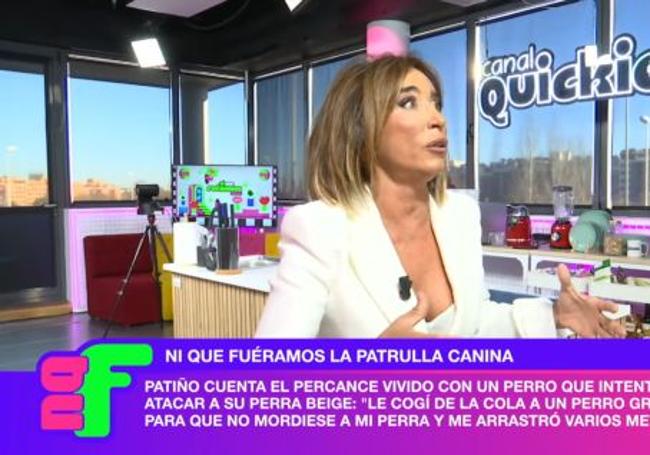 María Patiño explica el incidente.