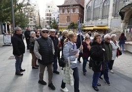 Turistas en el centro de Valencia.