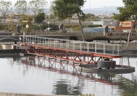 Instalaciones de la depuradora de Pinedo.