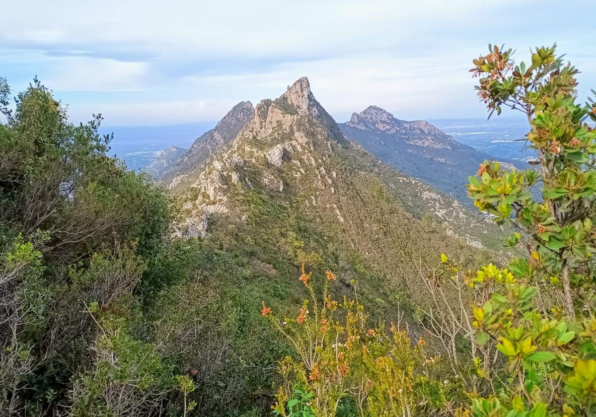 Vistas de la sierra desde el pico de la Ratlla.