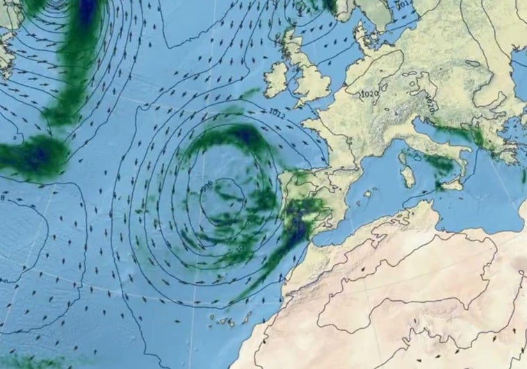 Aemet lanza un aviso ante la llegada de borrascas atlánticas que traerán más lluvias a la península durante la próxima semana