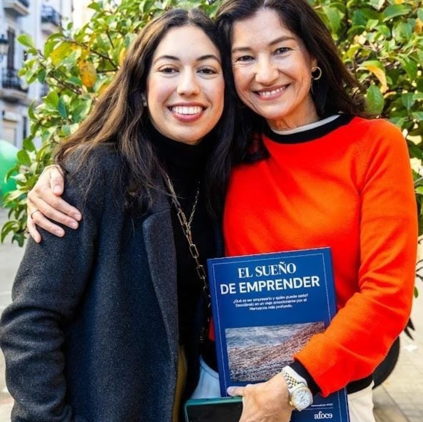 Ángela Valero de Palma con su hija Eugenia.