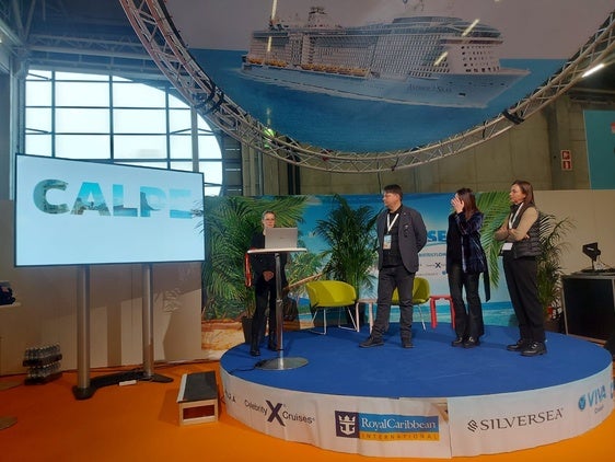 La presentación calpina en la Feria de Helsinki.