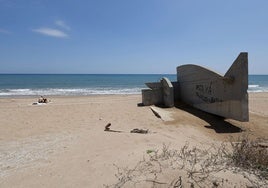 Una construcción afectada por los deslindes en Tavernes.