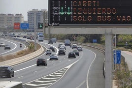 Carril Bus-Vao de la V-21.