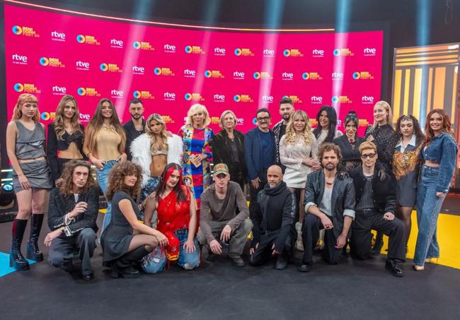 Los 16 artistas candidatos del Benidorm Fest.