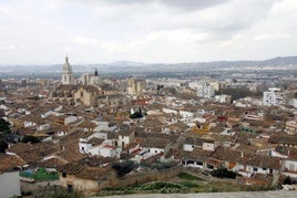 Vista general del csco antiguo de Xàtiva.