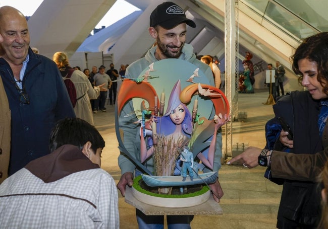 Proyecto de Fernando Foix para la falla Espartero, con un homenaje a la Albufera.