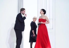 Un momento de la representación de 'Eugenio Oneguin' en el Teatro Real de Madrid.