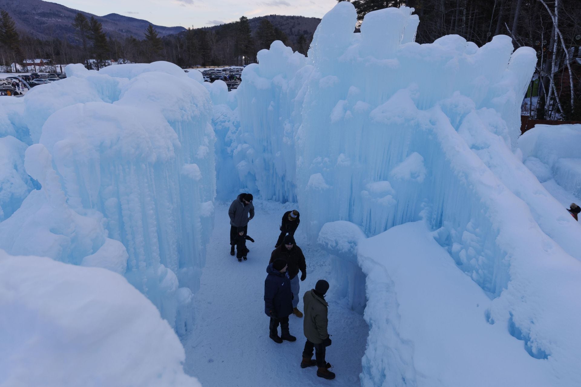 El espectáculo de los castillos de hielo de New Hampshire