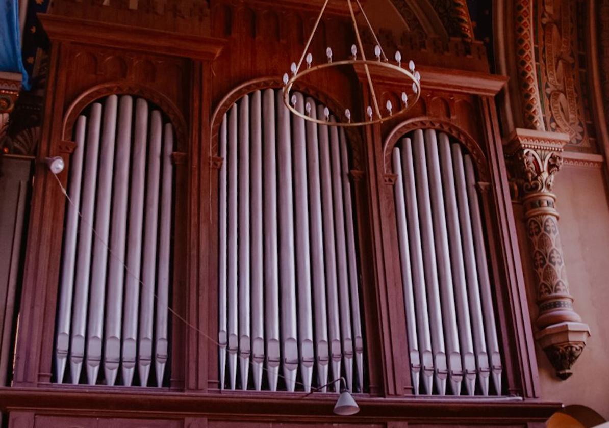 Detalle del órgano de la iglesia de los Jesuitas.