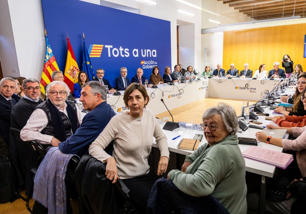 Miembros del comité de expertos en su primera reunión.