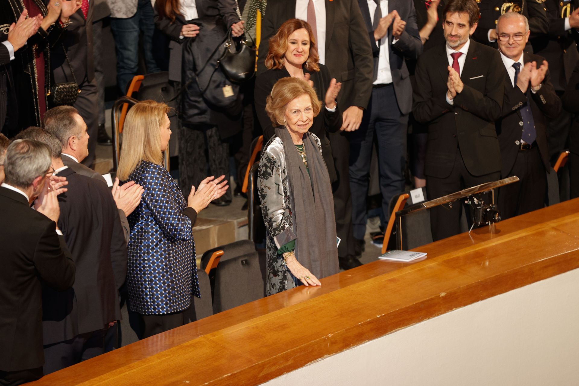 La Reina Emérita Sofía asiste al concierto solidario de Gustavo Dudamel en Valencia