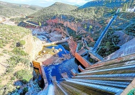 La presa de Forata, la instalación que estuvo a punto de romperse en las horas fatídicas de la dana.