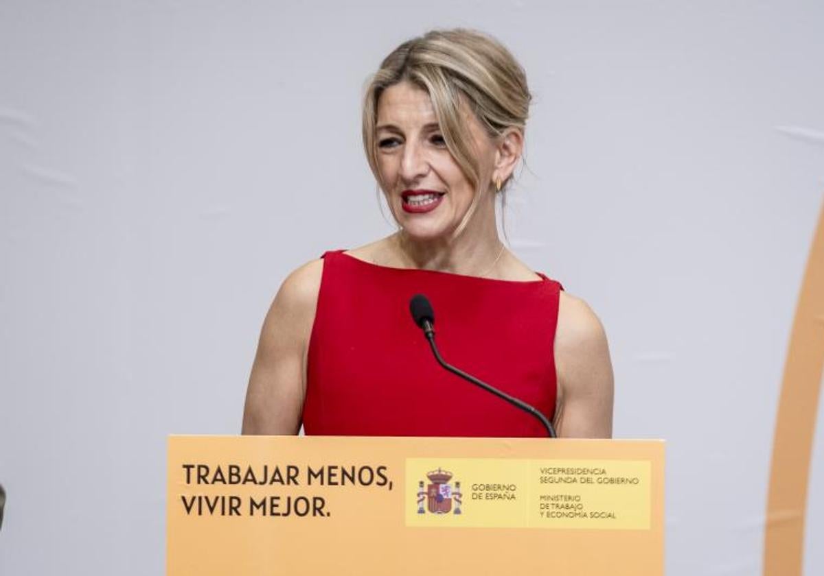 La ministra de Trabajo, Yolanda Díaz.