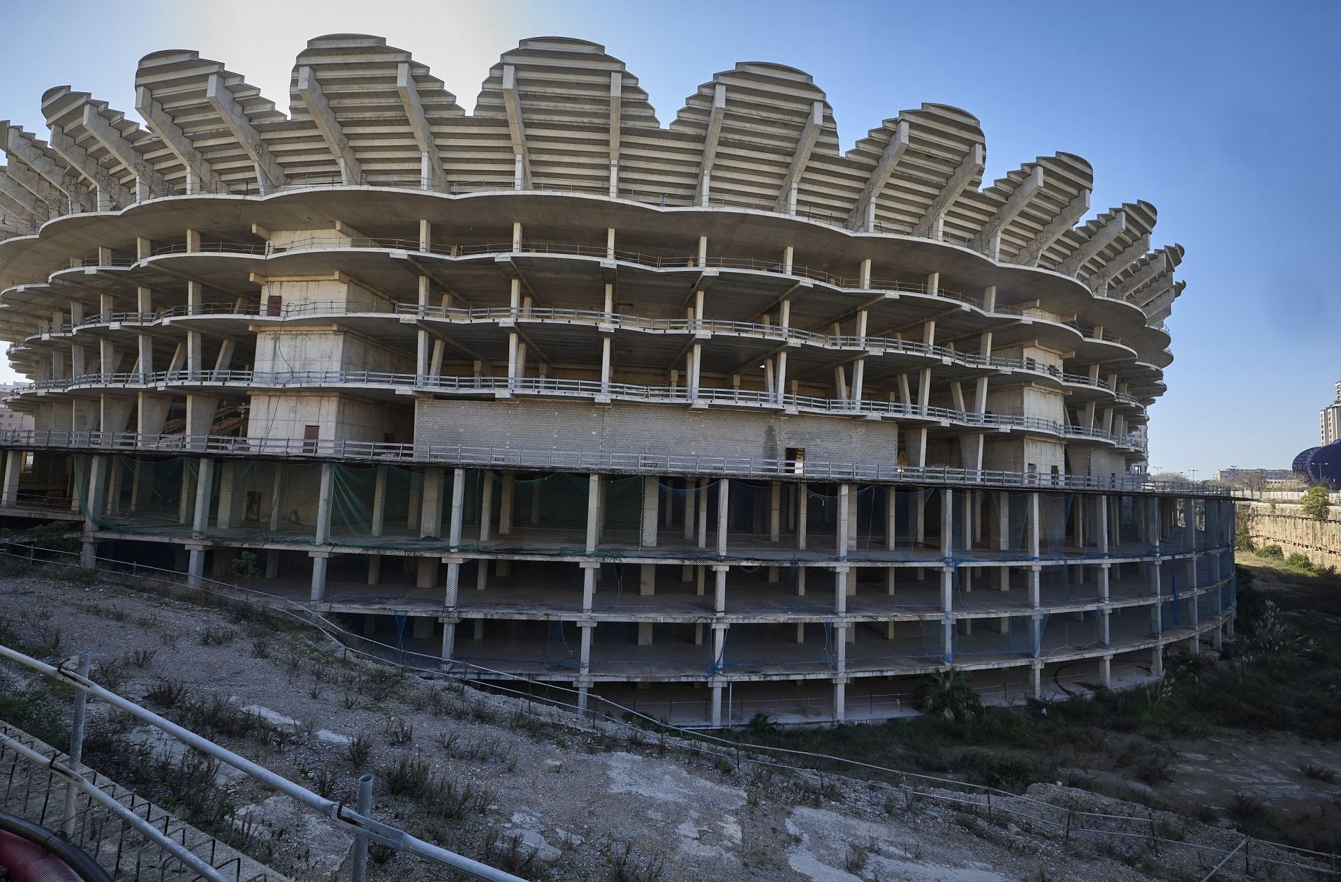 Así están actualmente las obras del nuevo Mestalla