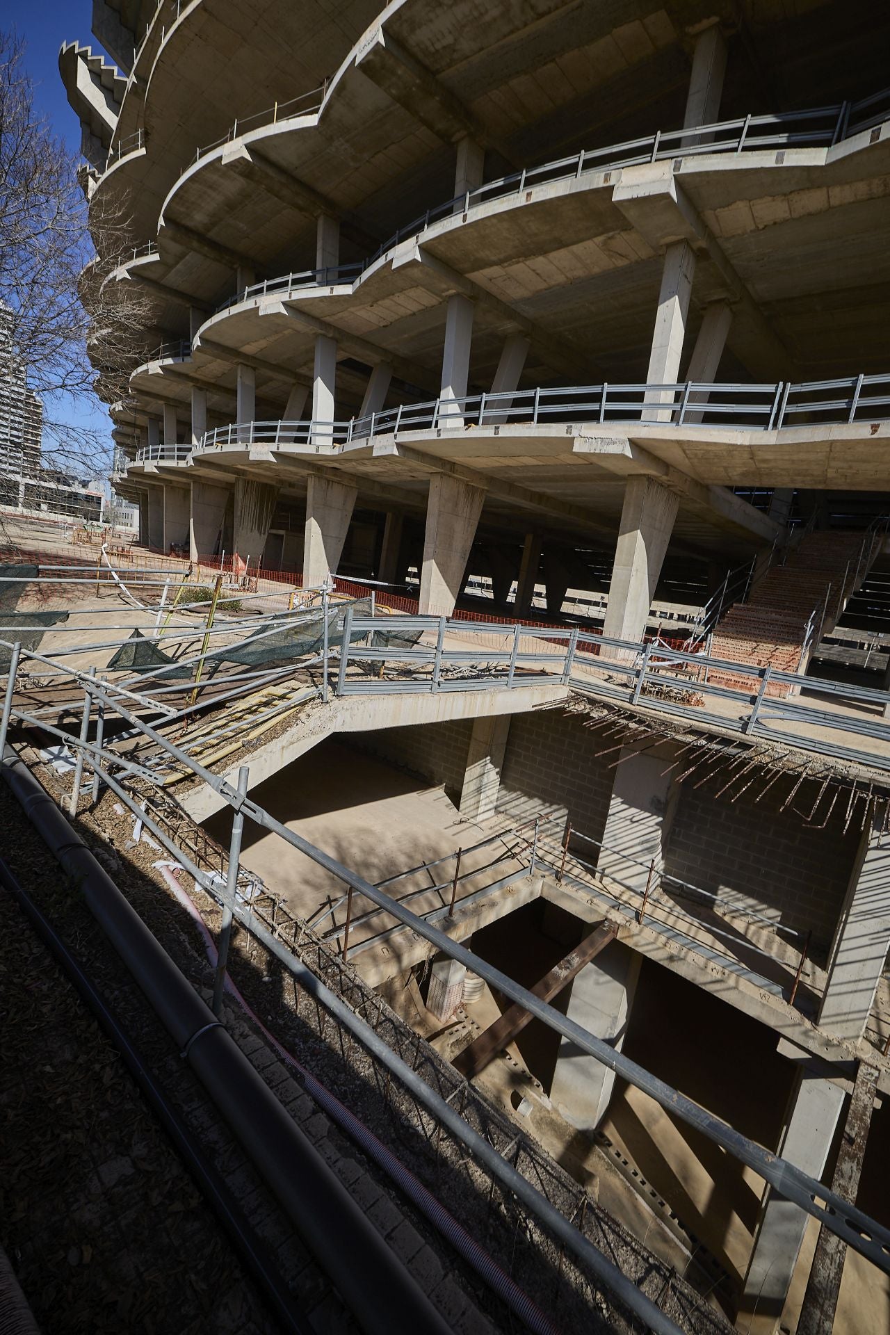 Así están actualmente las obras del nuevo Mestalla