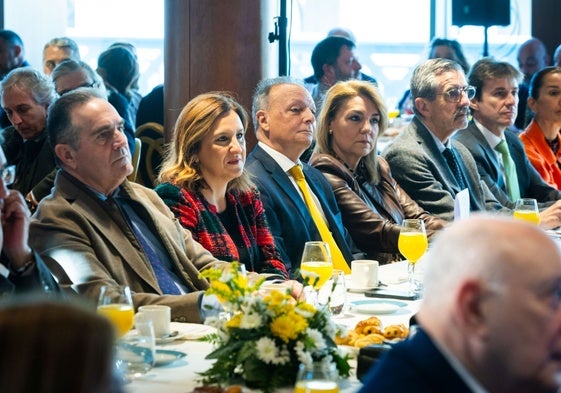 Gan Pampols, María José Catalá, Salvador Navarro, Susana Camarero y José María Ángel, en el acto celebrado este jueves.