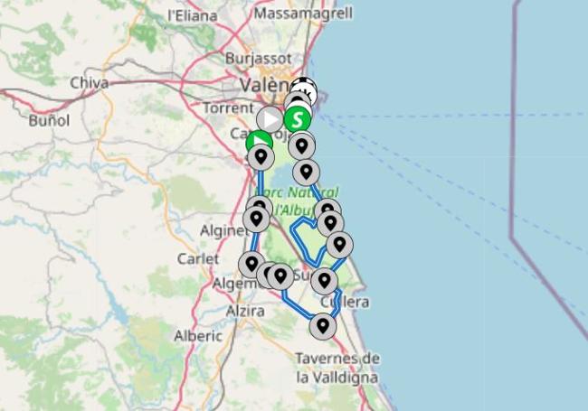 Recorrido de la etapa 5.