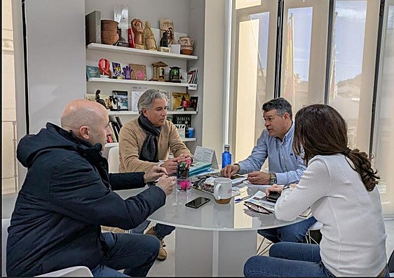 Un momento de la reunión.