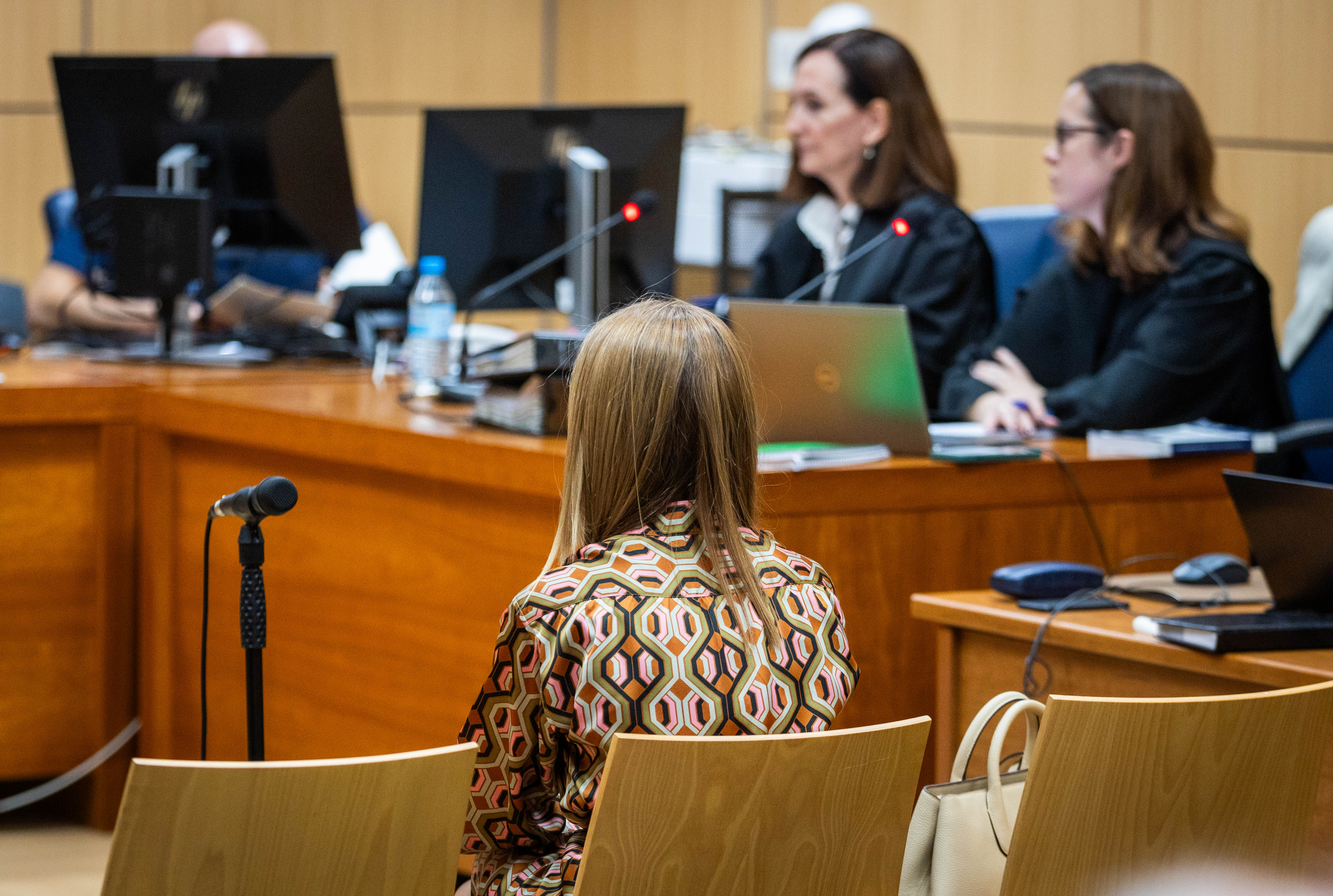 La acusada, durante el juicio en la Audiencia de Valencia.