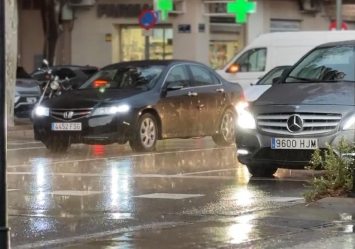 Día de lluvia en Valencia.