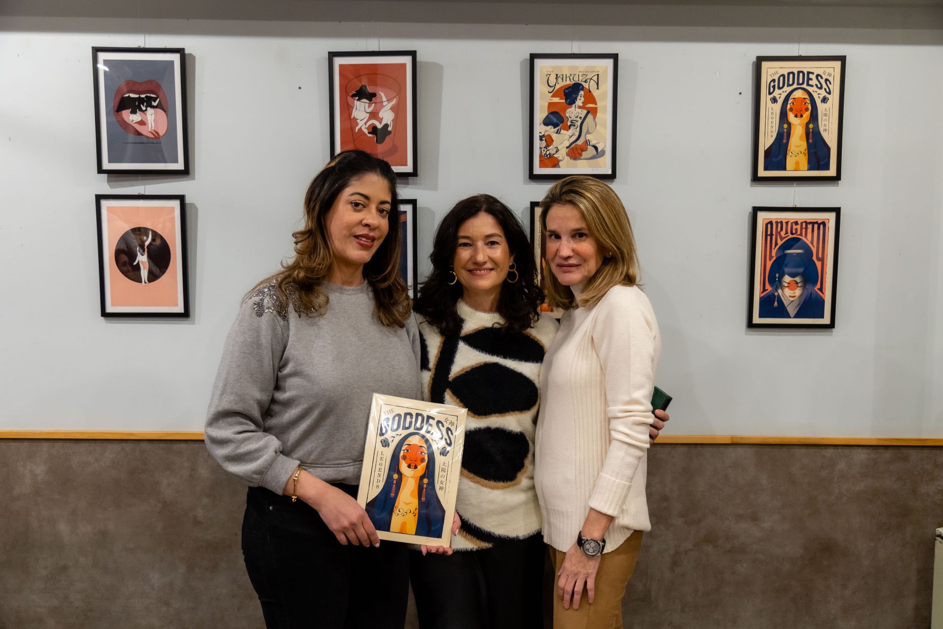 Patricia León, Angela Valero de Palma y María Horrach.