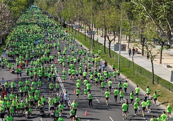 Deportistas en la carrera, en una imagen de archivo.