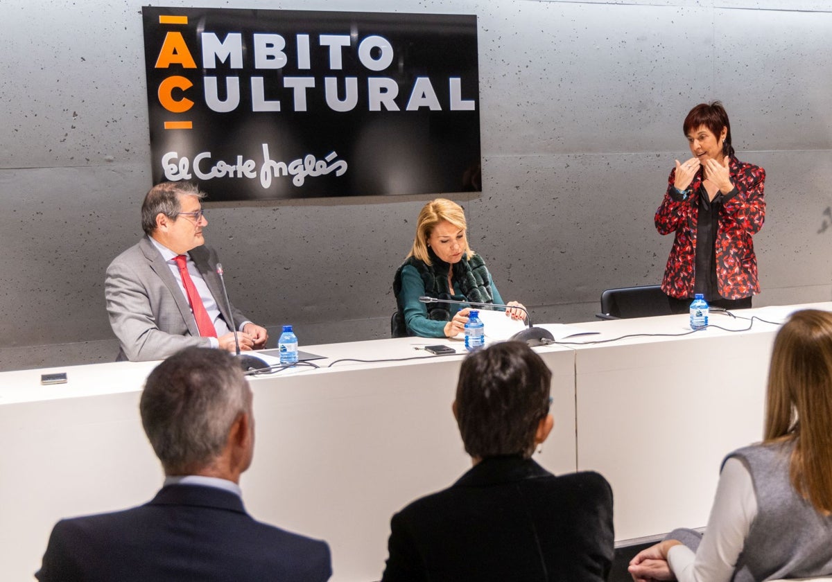 Un momento de la presentación en El Corte Inglés.