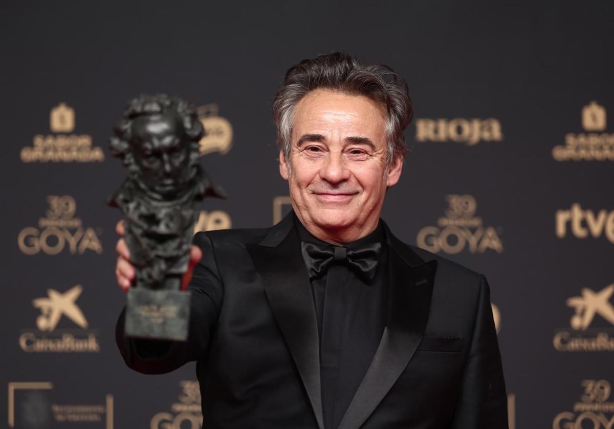 Eduard Fernández, con el Goya a mejor actor protagonista.